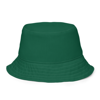 Michigan Upper Peninsula Bucket Hat (w/ Gold UP Outline) | Reversible - Green