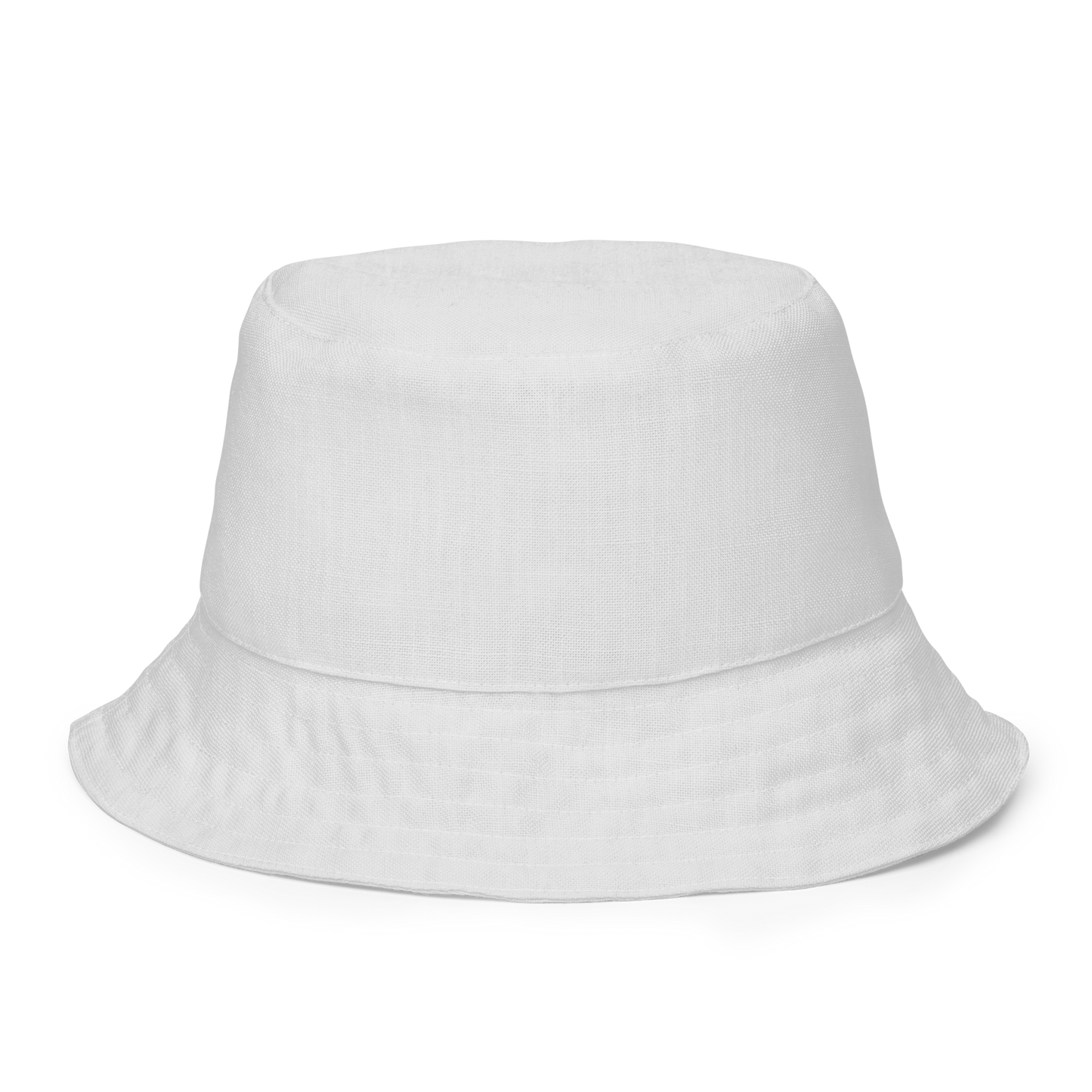 Michigan Upper Peninsula Bucket Hat (w/ Pink UP Outline) | Reversible - Birch Bark White