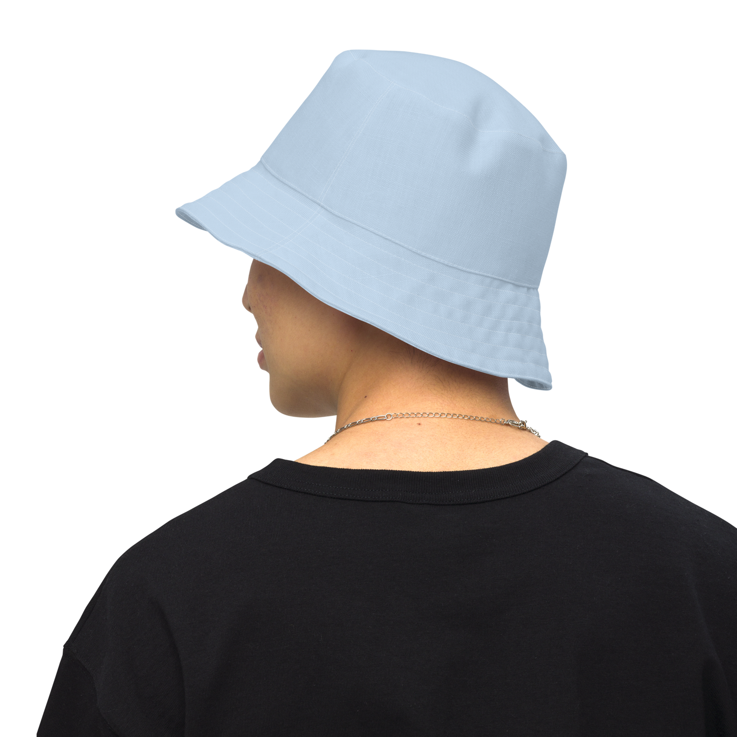 Michigan Upper Peninsula Bucket Hat (w/ Azure UP Outline) | Reversible - Light Blue