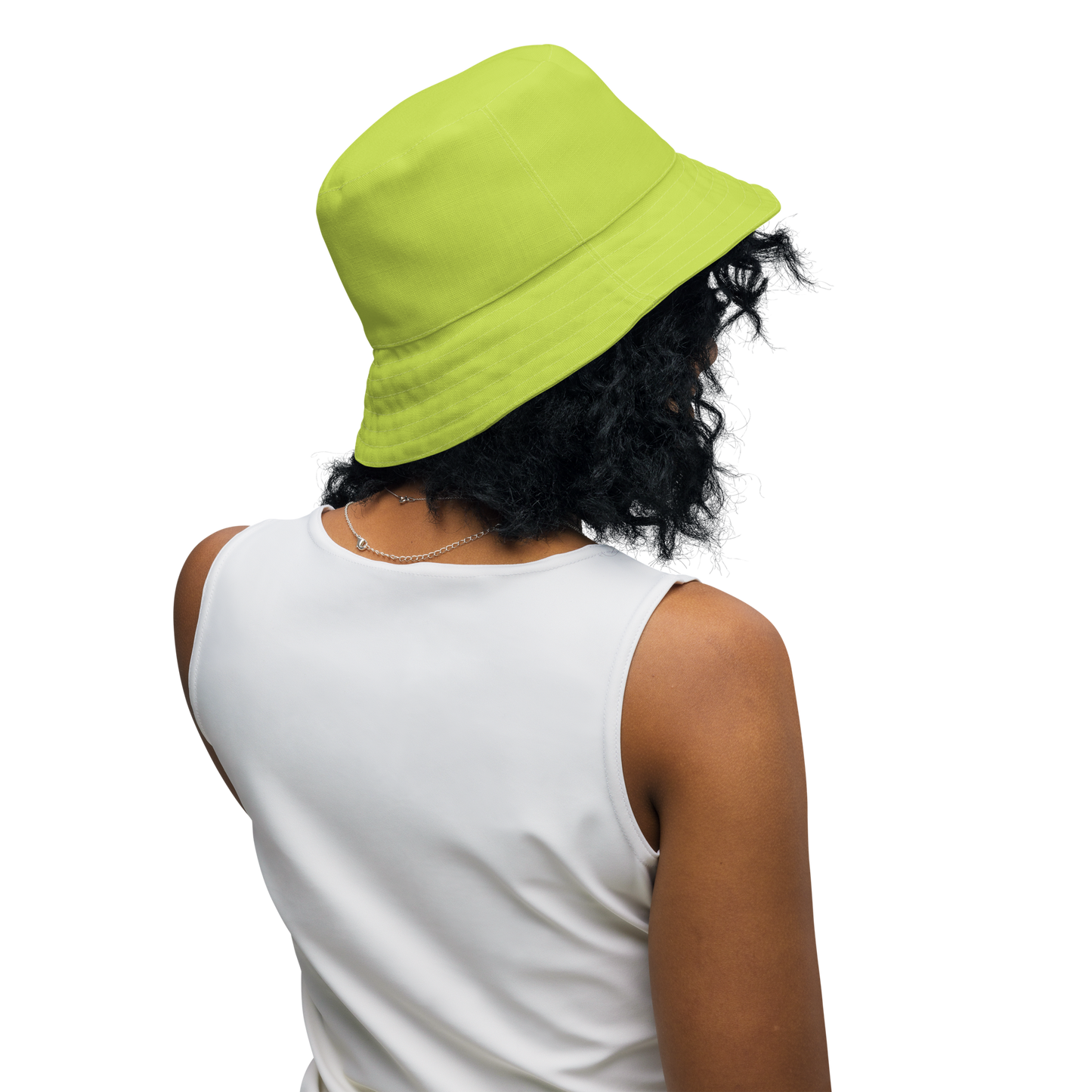 Michigan Upper Peninsula Bucket Hat (w/ Green UP Outline) | Reversible - Gooseberry Green