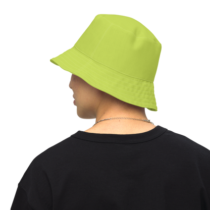 Michigan Upper Peninsula Bucket Hat (w/ Green UP Outline) | Reversible - Gooseberry Green