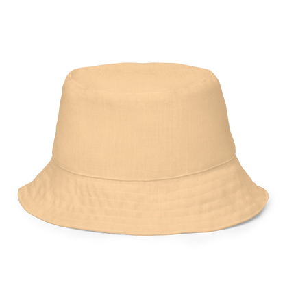 Michigan Upper Peninsula Bucket Hat (w/ Green UP Outline) | Reversible - Pale Apricot