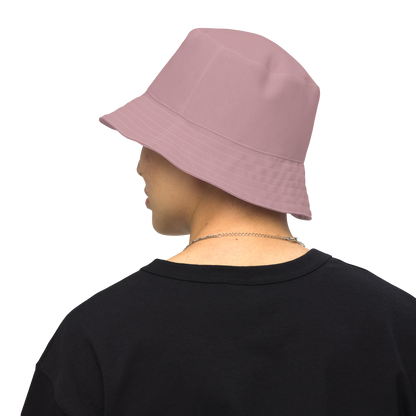 Michigan Upper Peninsula Bucket Hat (w/ UP Finland Flag) | Reversible - Cherry Blossom Pink