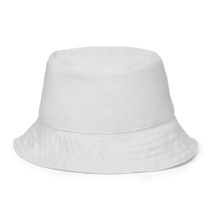 Michigan Upper Peninsula Bucket Hat (w/ UP Ukraine Flag) | Reversible - Birch Bark White