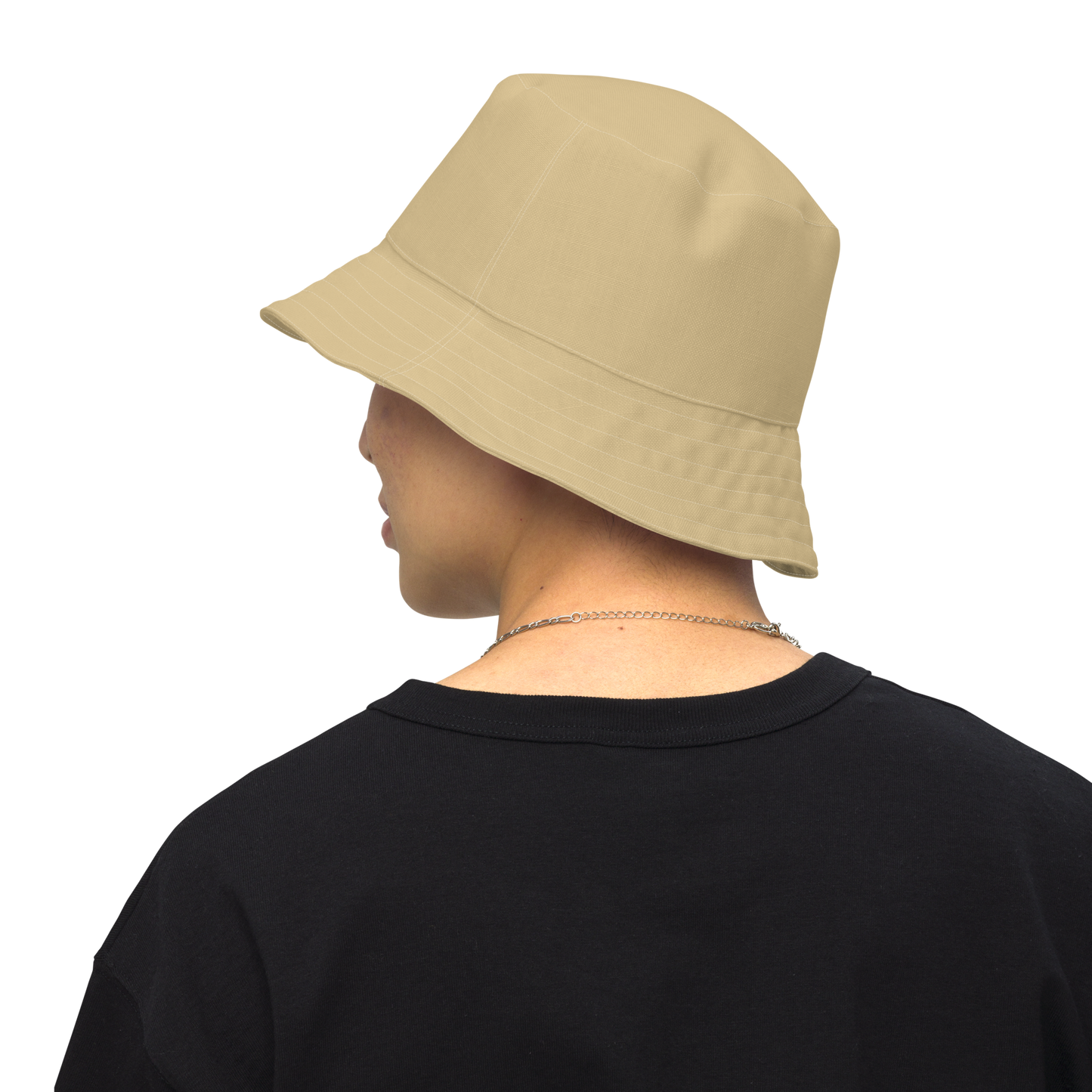 Michigan Upper Peninsula Bucket Hat (w/ Army Green UP Outline) | Reversible - Maple Color