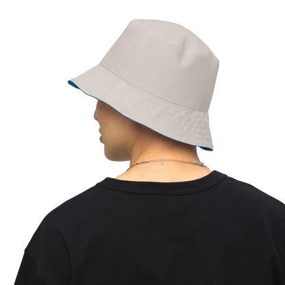 Detroit Bucket Hat (w/ 'Old French D') | Reversible - Blueberry/Canvas Color