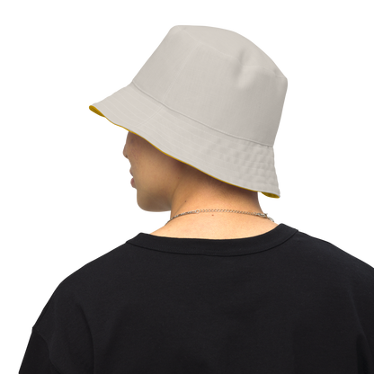 Michigan Upper Peninsula Bucket Hat | Reversible - Gold/Canvas Color