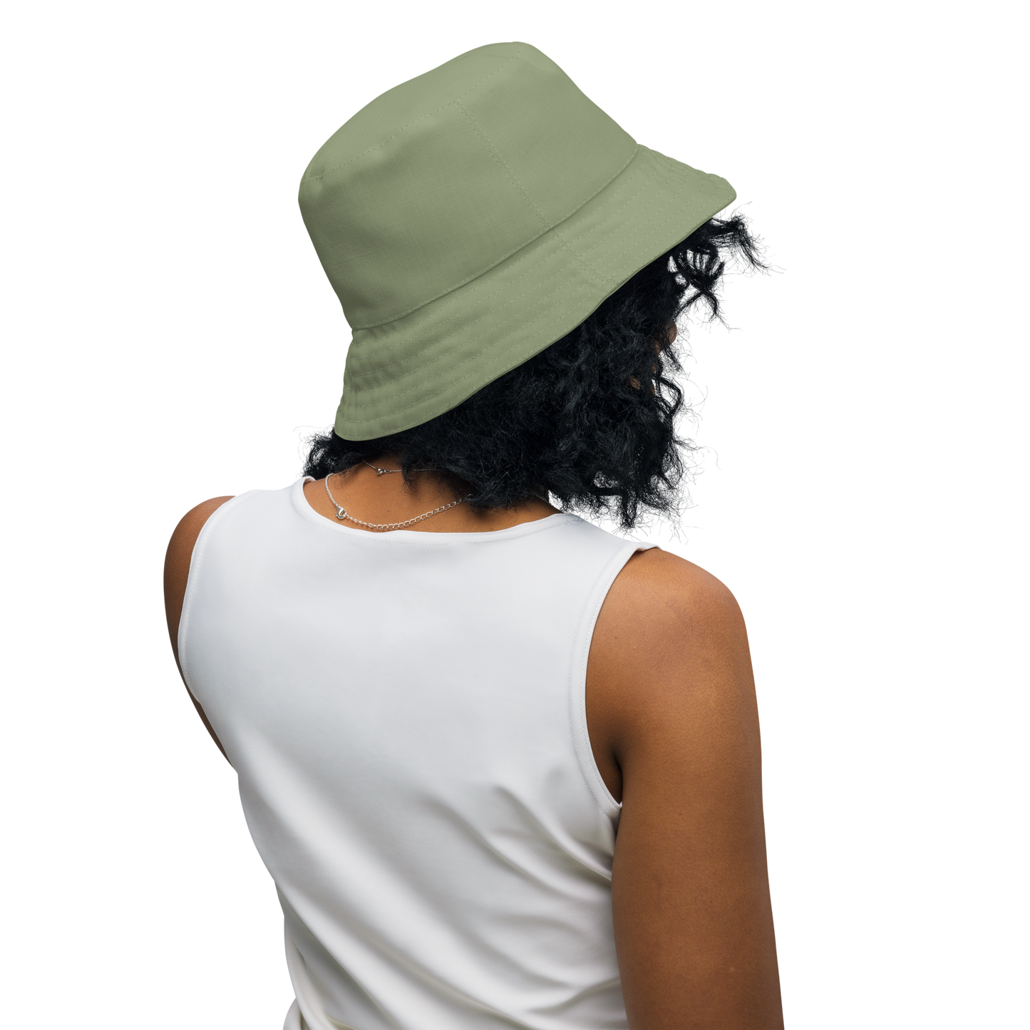 Detroit 'Old English D' Bucket Hat | Reversible - Beachgrass Green