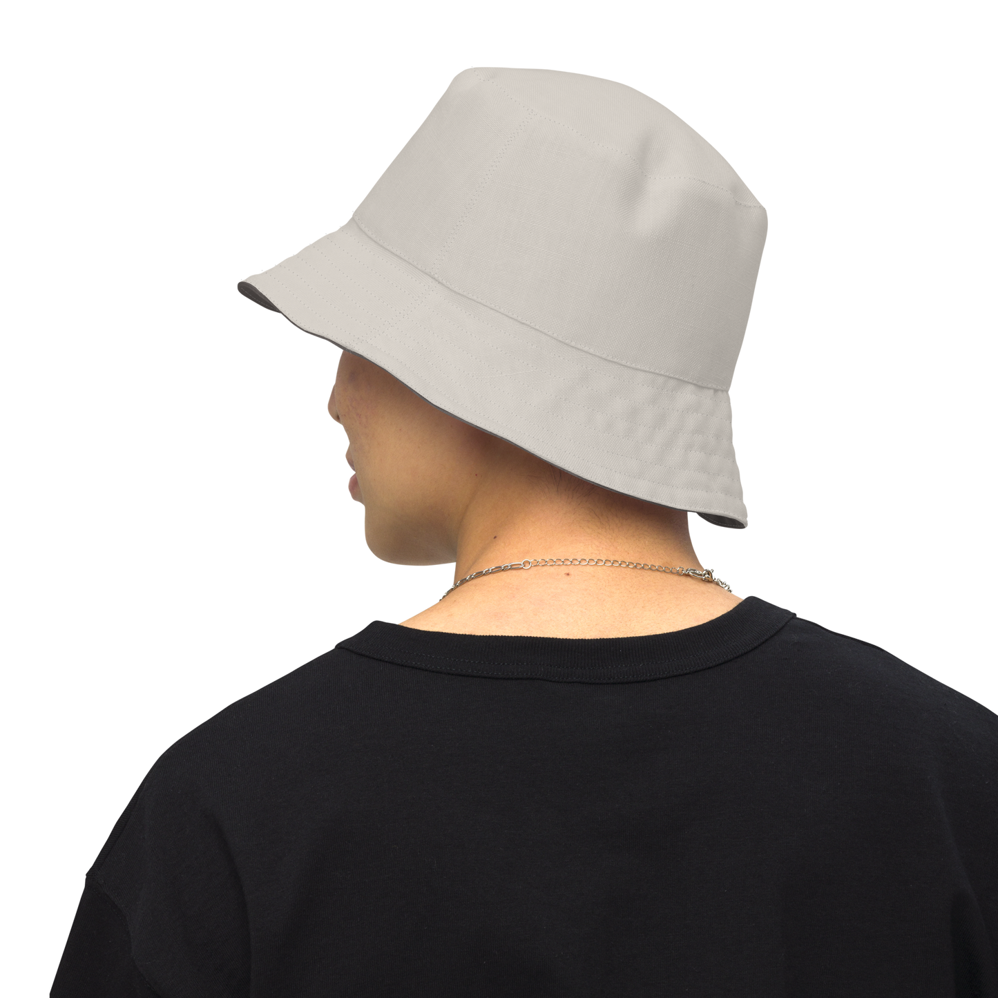 Detroit 'Old English D' Bucket Hat | Reversible - Warren Tank Grey/Canvas Color