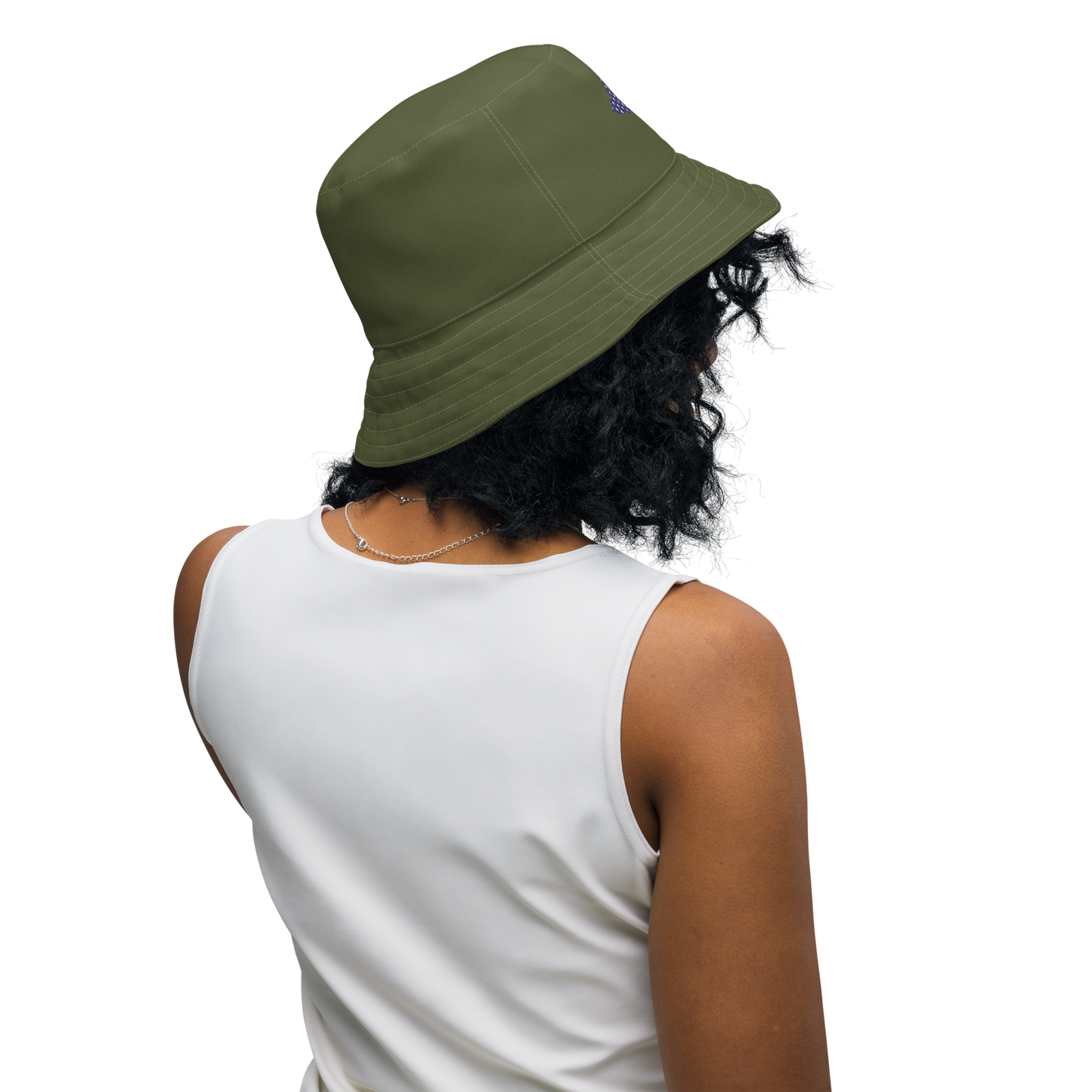 Michigan Upper Peninsula Bucket Hat (Patriot Edition) | Reversible - Army Green