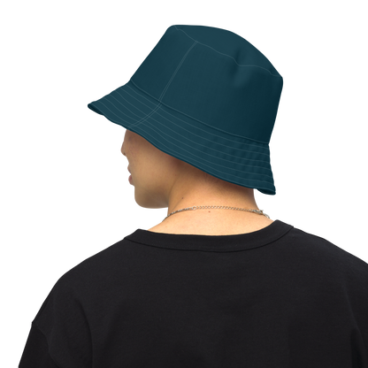 Michigan Upper Peninsula Bucket Hat (w/ UP Outline) | Reversible - Blue Whale