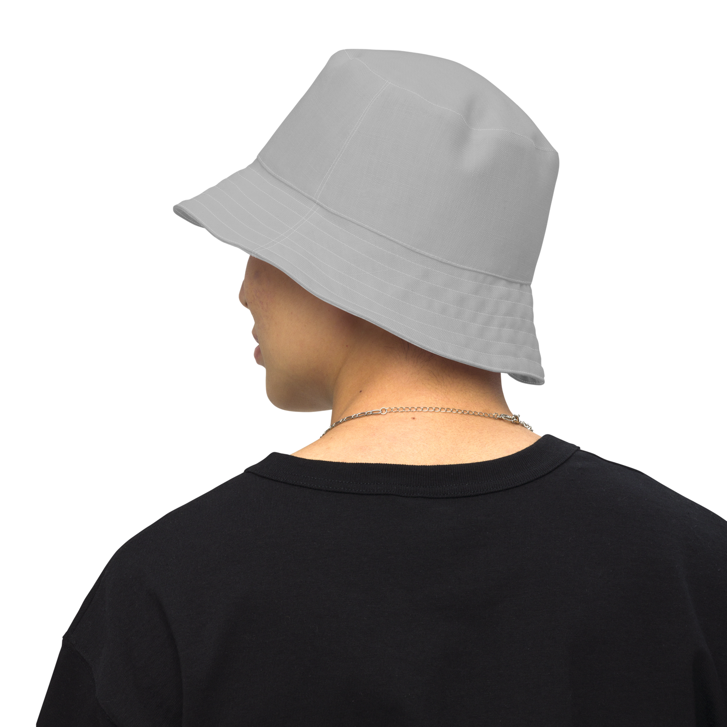 Michigan Upper Peninsula Bucket Hat (w/ UP Outline) | Reversible - Silver