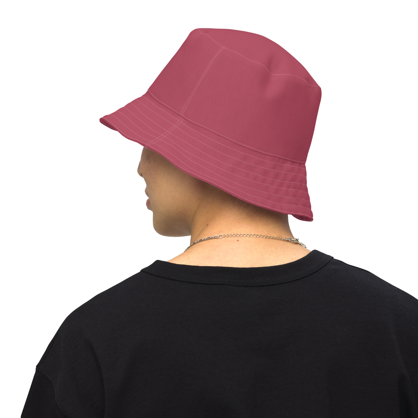 Michigan Upper Peninsula Bucket Hat (w/ UP Outline) | Reversible - Popstar Pink