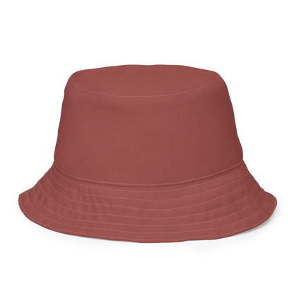 Michigan Upper Peninsula Bucket Hat (w/ UP Outline) | Reversible - Ore Dock Red