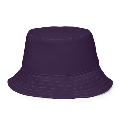 Michigan Upper Peninsula Bucket Hat (w/ UP Outline) | Reversible - Blackcurrant Color