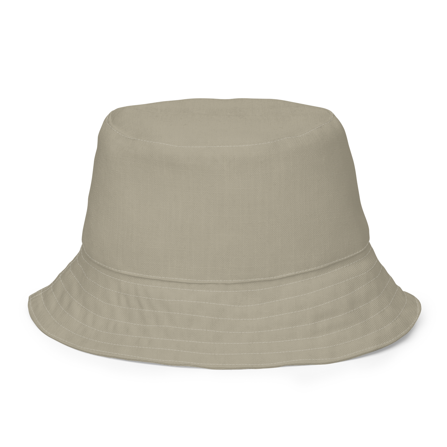 Michigan Upper Peninsula Bucket Hat (w/ Army Green UP Outline) | Reversible - Petoskey Stone Beige