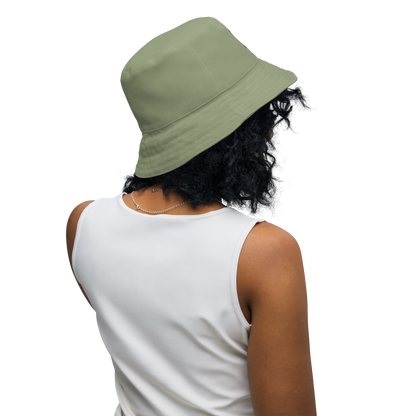 Detroit Bucket Hat (w/ Army Green 'Old French D') | Reversible - Beachgrass Green