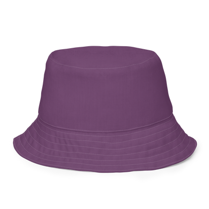 Michigan Upper Peninsula Bucket Hat | Reversible - Plum/Canvas Color