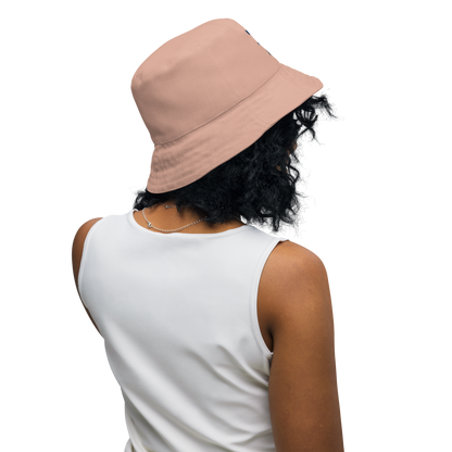 Detroit 'Old English D' Bucket Hat | Reversible - Pale Copper/Canvas Color