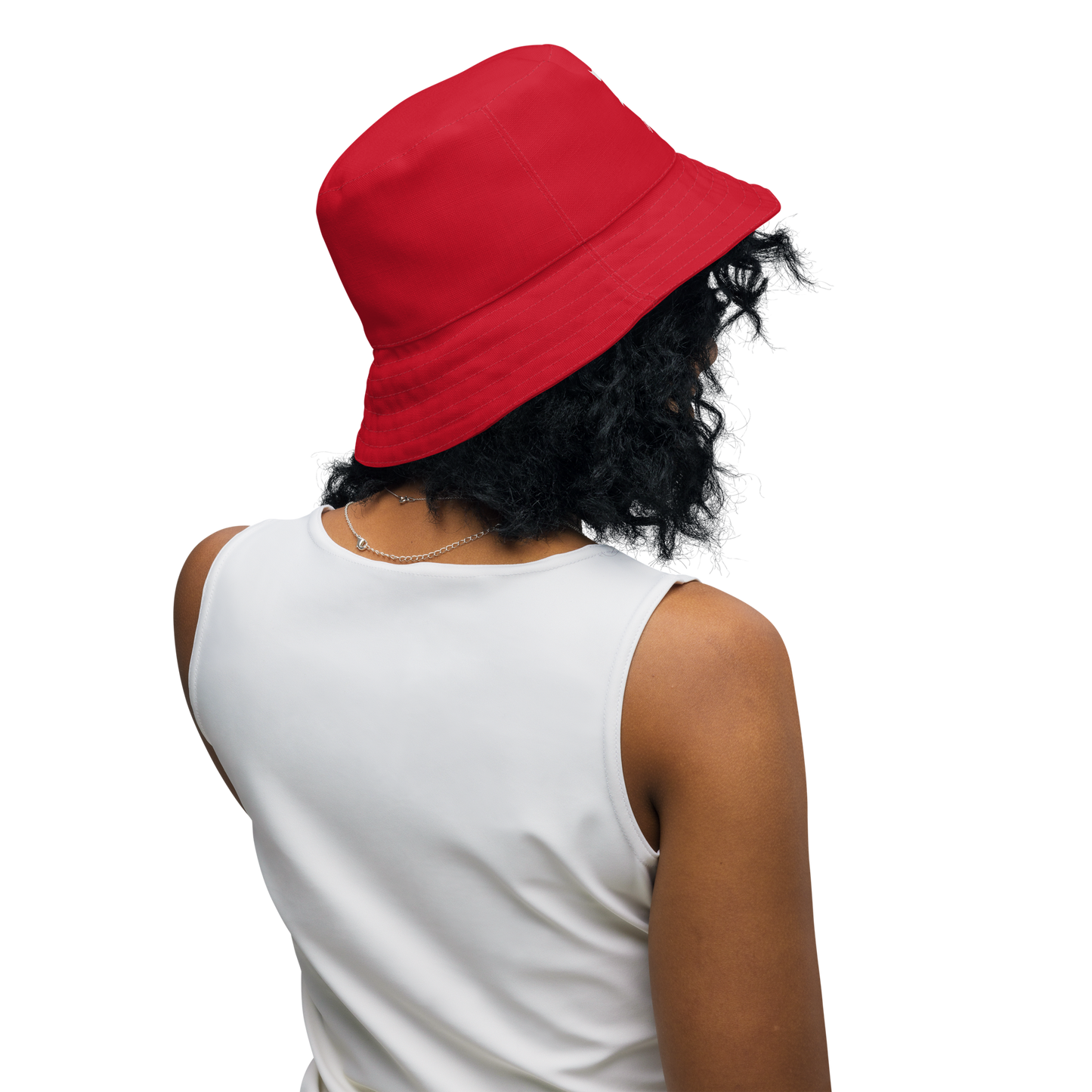 Detroit 'Old English D' Bucket Hat | Reversible - Aliform Red/Canvas Color