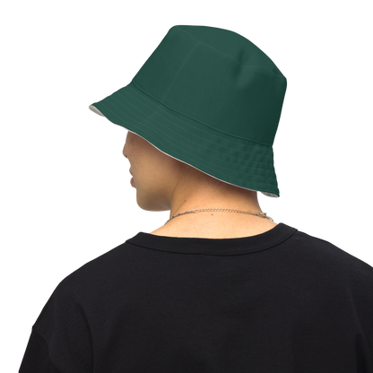 Detroit 'Old English D' Bucket Hat | Reversible - Laconic Green/Canvas Color