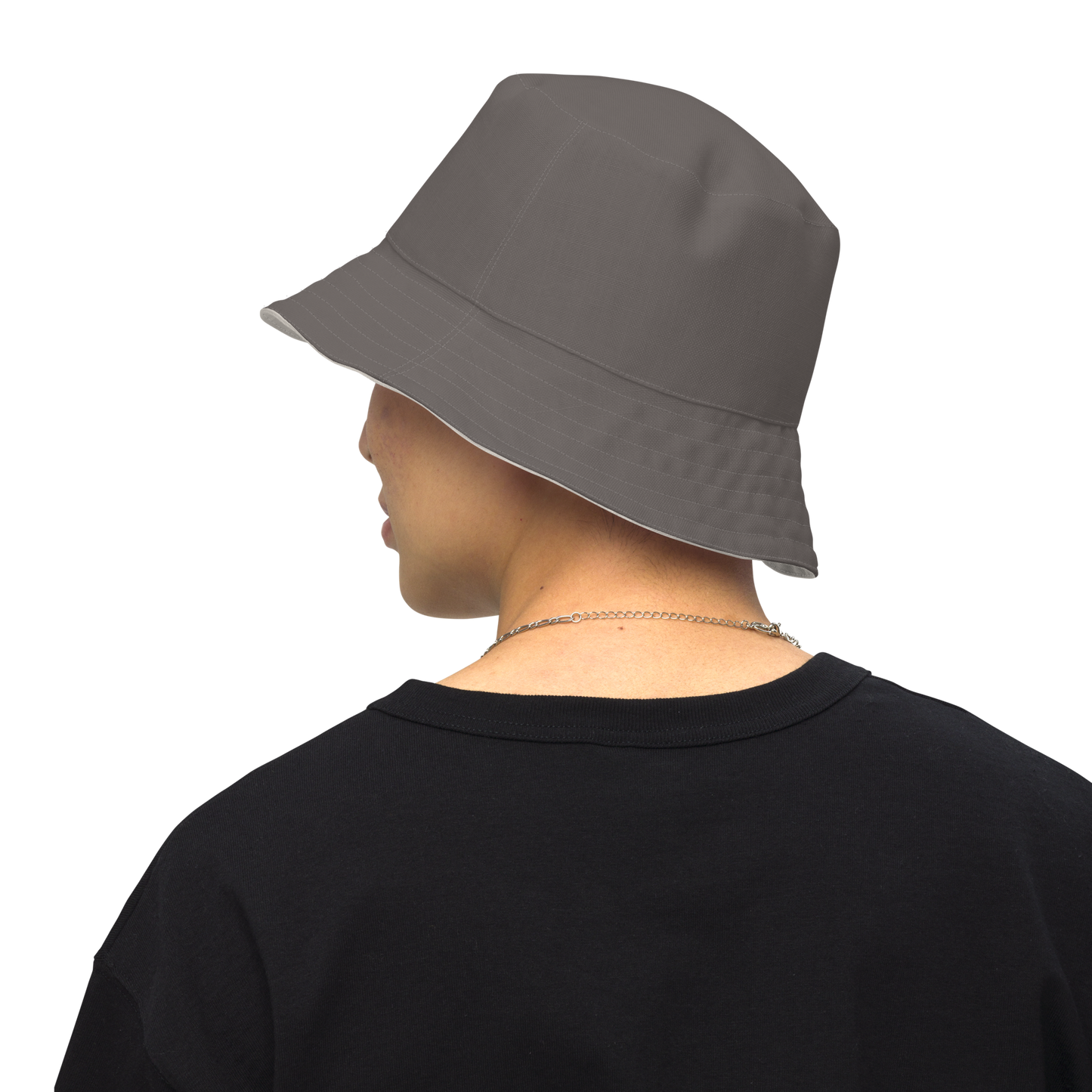 Detroit 'Old English D' Bucket Hat | Reversible - Warren Tank Grey/Canvas Color