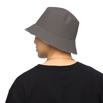 Detroit 'Old English D' Bucket Hat | Reversible - Warren Tank Grey/Canvas Color