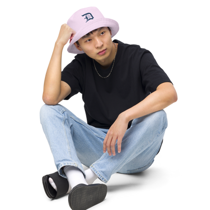 Detroit 'Old English D' Bucket Hat | Reversible - Pale Lavender