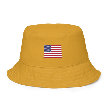 Michigan Upper Peninsula Bucket Hat (Patriot Edition) | Reversible - Gold