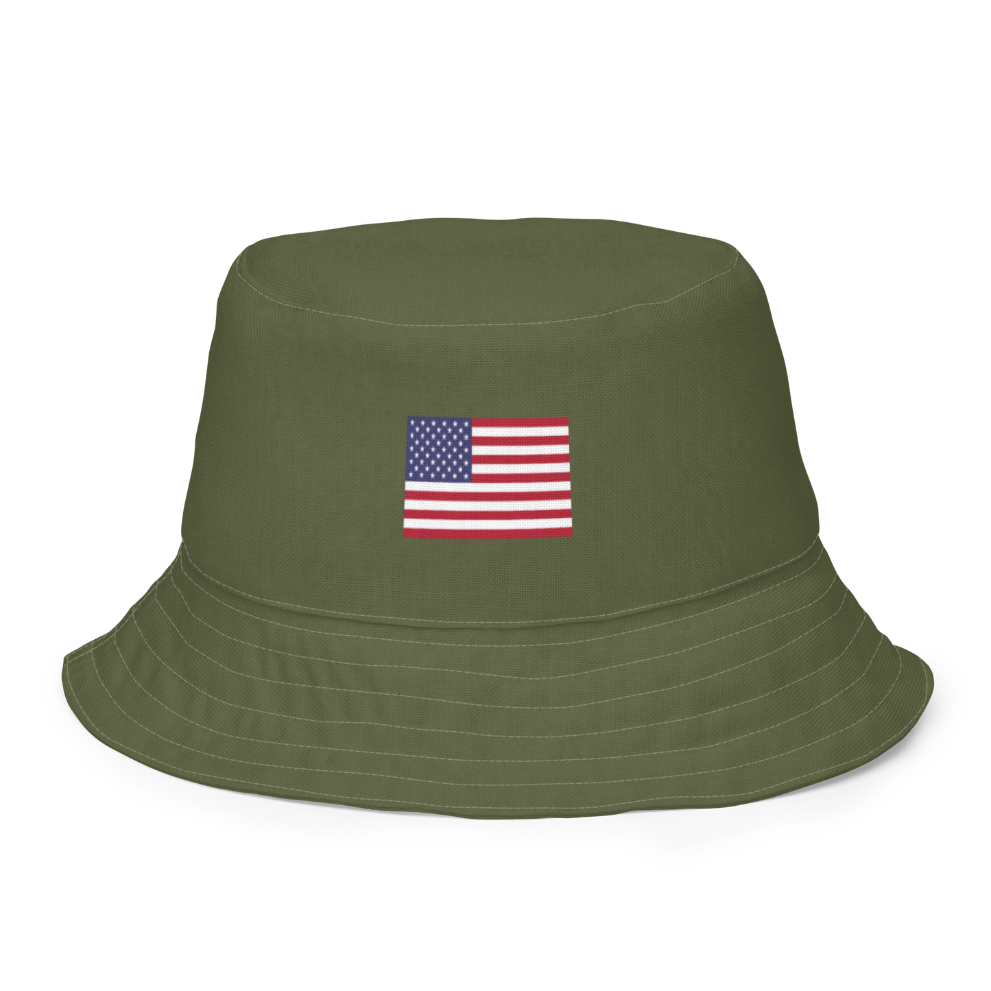 Michigan Upper Peninsula Bucket Hat (Patriot Edition) | Reversible - Army Green