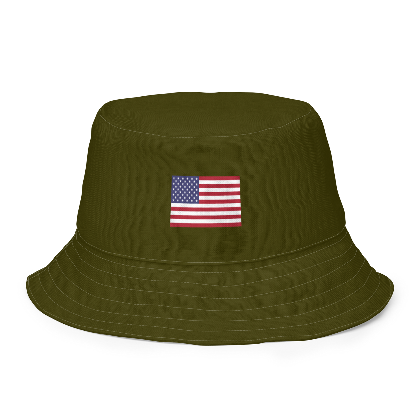 Michigan Upper Peninsula Bucket Hat (Patriot Edition) | Reversible - Military Green