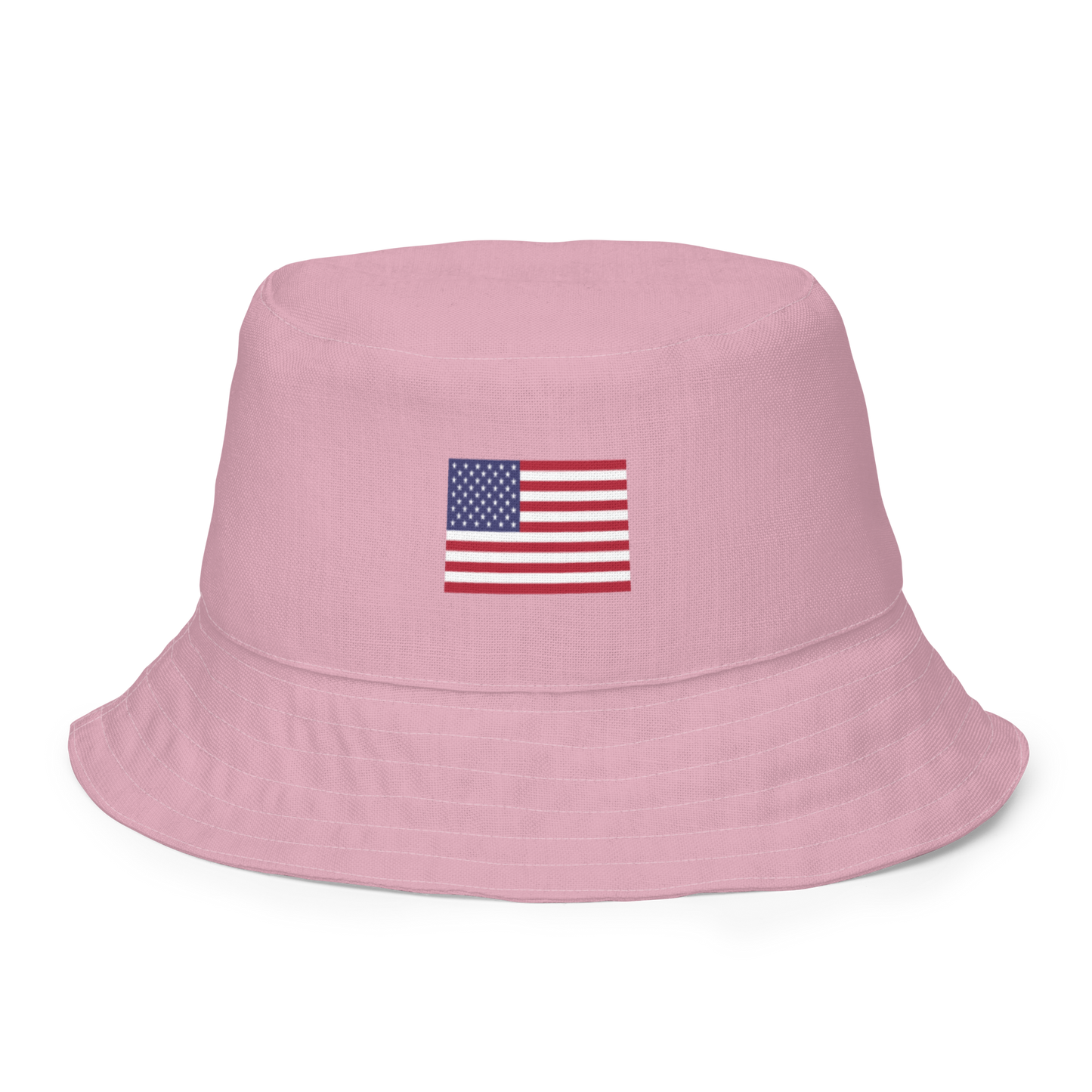 Michigan Upper Peninsula Bucket Hat (Patriot Edition) | Reversible - Pink