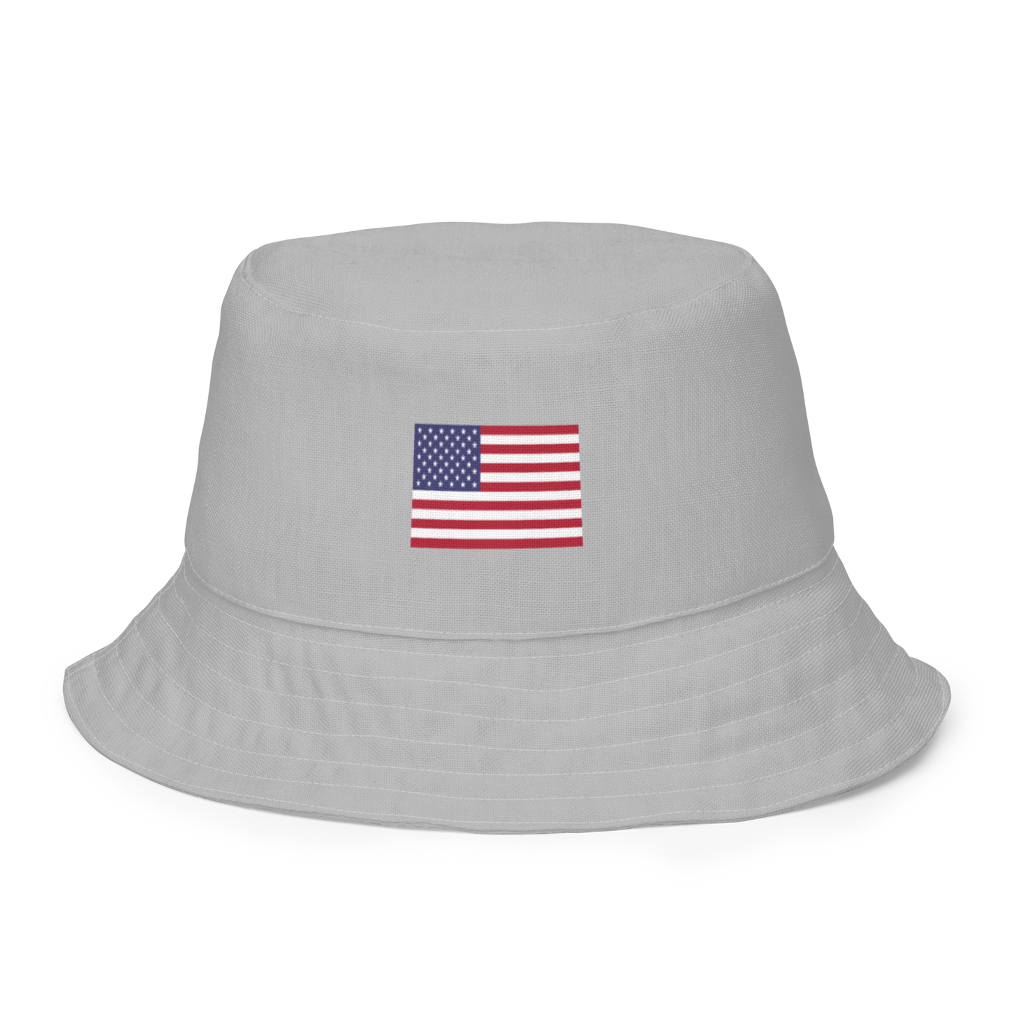 Michigan Upper Peninsula Bucket Hat (Patriot Edition) | Reversible - Silver