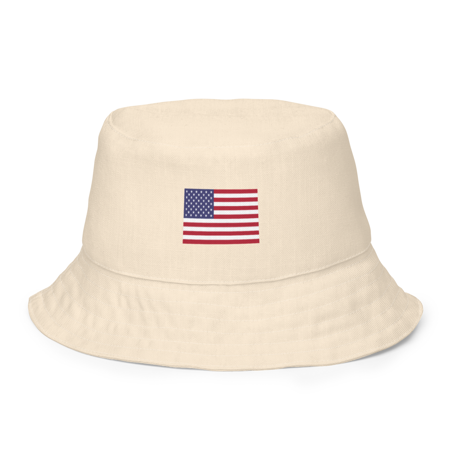 Michigan Upper Peninsula Bucket Hat (Patriot Edition) | Reversible - Champagne White