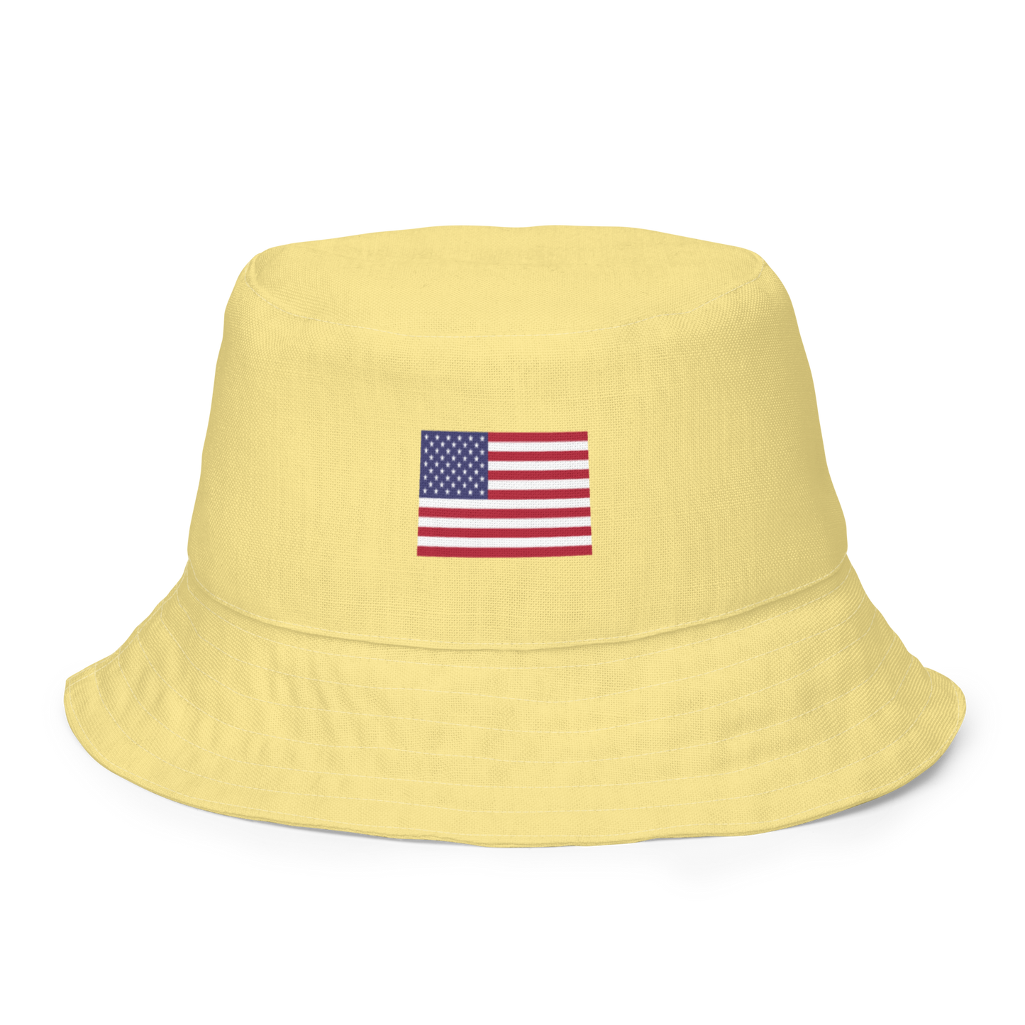 Michigan Upper Peninsula Bucket Hat (Patriot Edition) | Reversible - Cherry Yellow