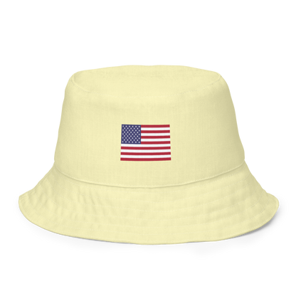 Michigan Upper Peninsula Bucket Hat (Patriot Edition) | Reversible - Canary Yellow