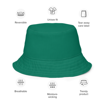 Michigan Upper Peninsula Bucket Hat (w/ UP Outline) | Reversible - Emerald Green