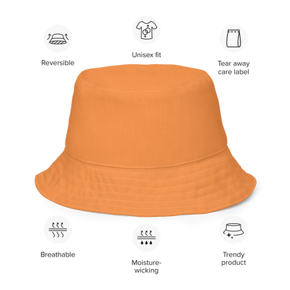 Michigan Upper Peninsula Bucket Hat (w/ UP Outline) | Reversible - Orange