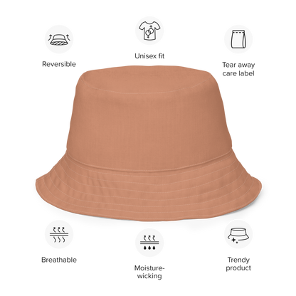 Michigan Upper Peninsula Bucket Hat (w/  UP Outline) | Reversible - Copper Color