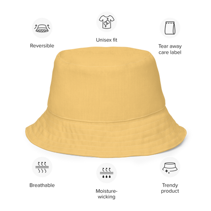 Michigan Upper Peninsula Bucket Hat (w/ UP Outline) | Reversible - Citrine