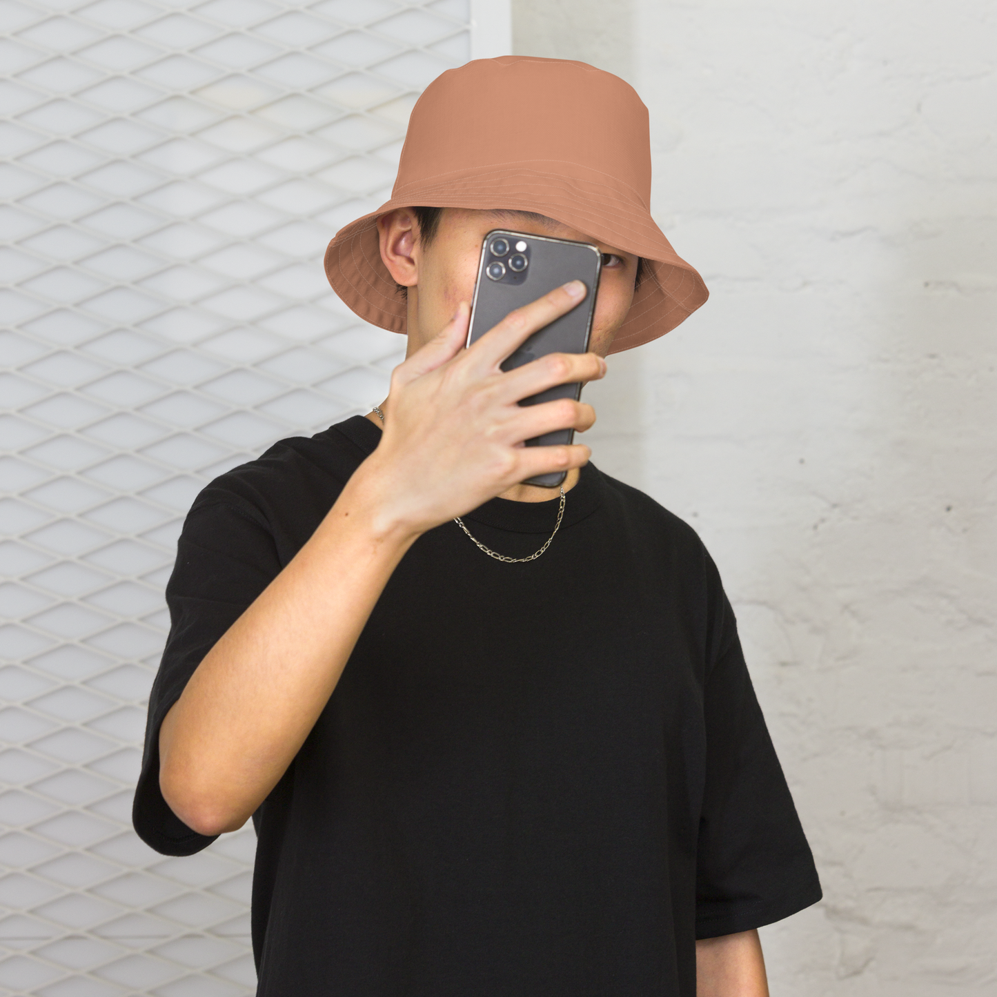 Detroit Bucket Hat (w/ Cherrywood 'Old French D') | Reversible - Copper Color