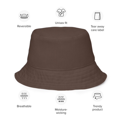 Detroit 'Old English D' Bucket Hat | Reversible - Hickory Color