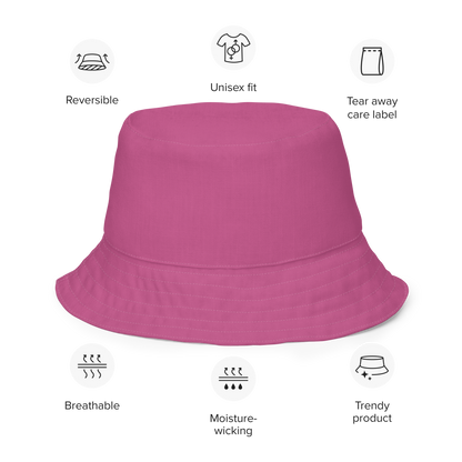 Detroit 'Old English D' Bucket Hat | Reversible - Apple Blossom Pink