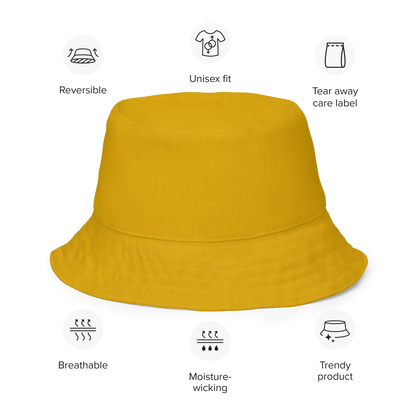Detroit 'Old English D' Bucket Hat | Reversible - Gold