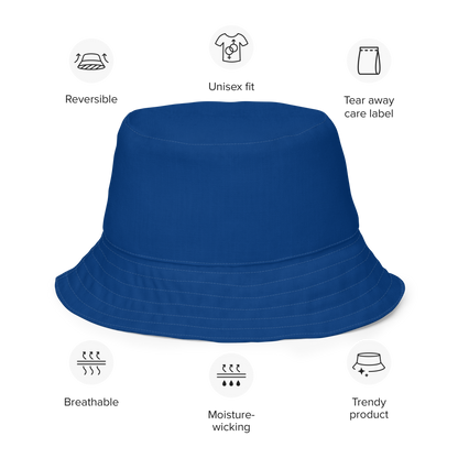 Detroit 'Old English D' Bucket Hat | Reversible - Dearborn Blue