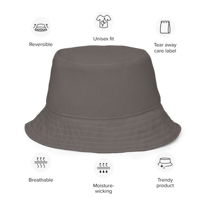 Detroit 'Old English D' Bucket Hat | Reversible - Warren Tank Grey