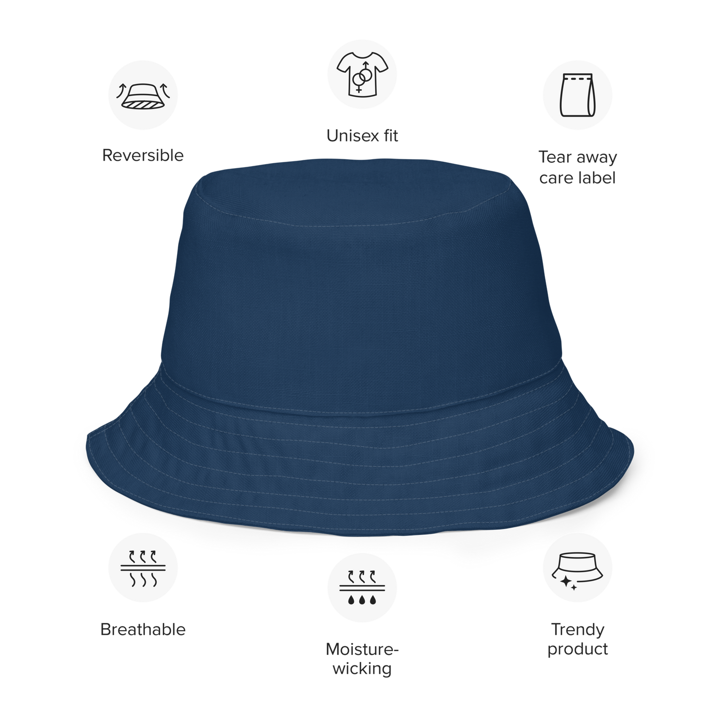 Great Lakes Reversible Bucket Hat | Navy