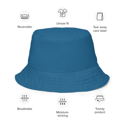 Great Lakes Reversible Bucket Hat | Blueberry