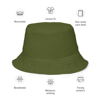 Great Lakes Reversible Bucket Hat | Army Green