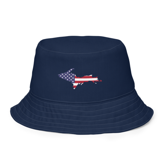 Michigan Upper Peninsula Bucket Hat (w/ UP USA Flag) | Unisex Reversible